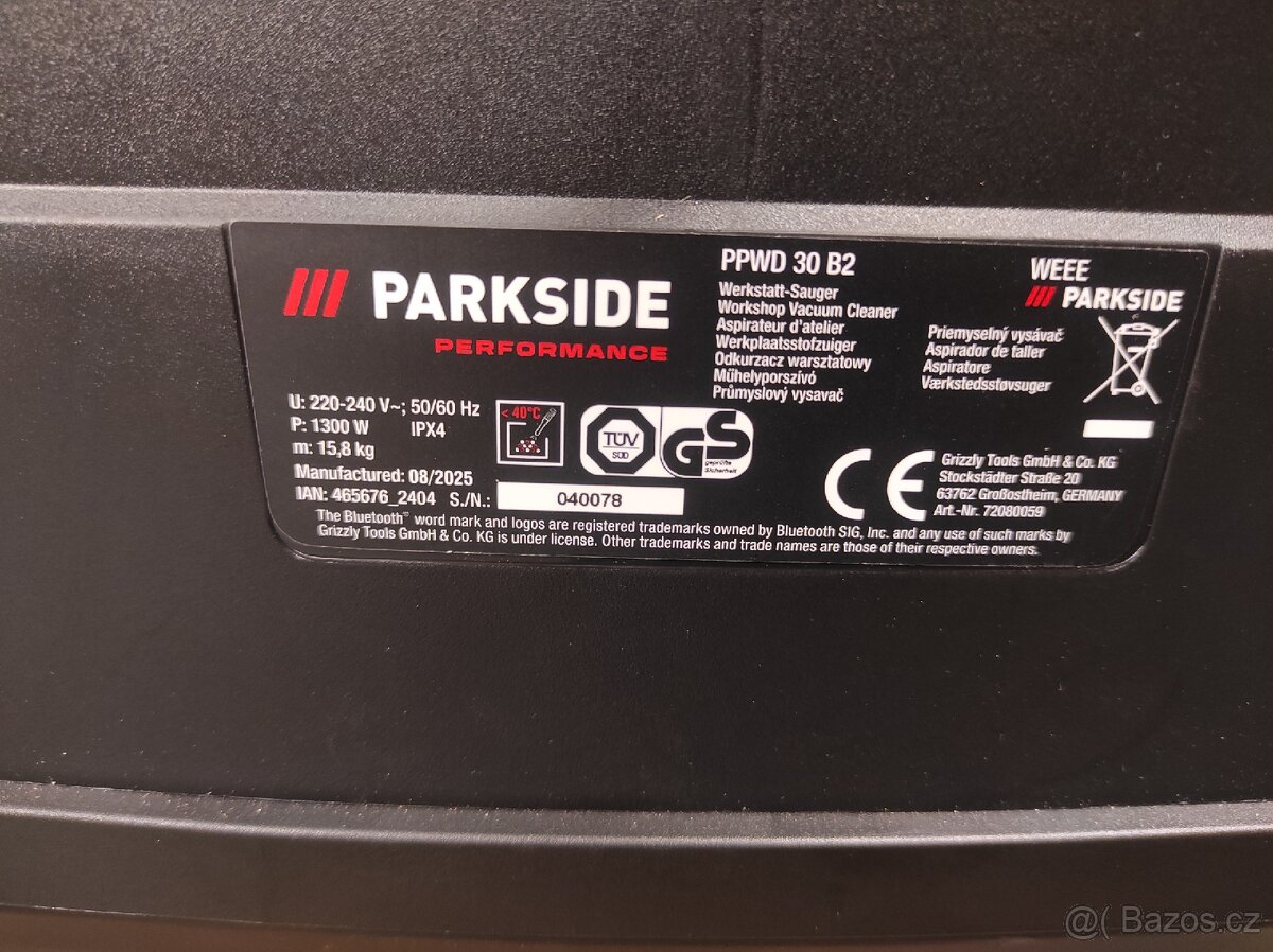 Průmyslový vysavač parkside performance - 7