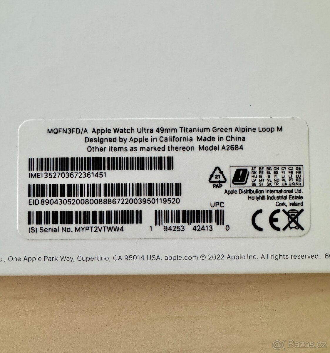 Apple Watch Ultra 49mm Titanium 1. generace - 7