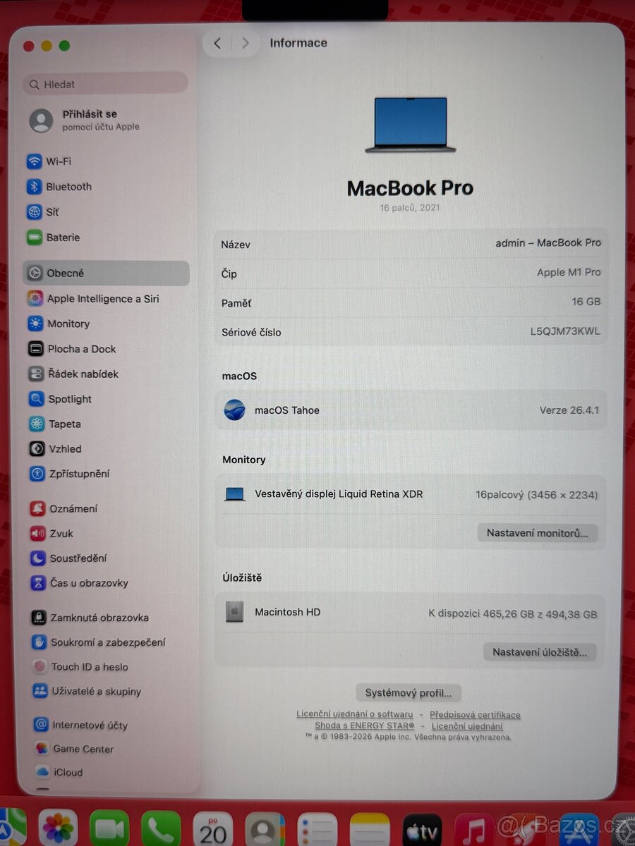 MacBook PRO 16” M1 PRO 32/512 - 7