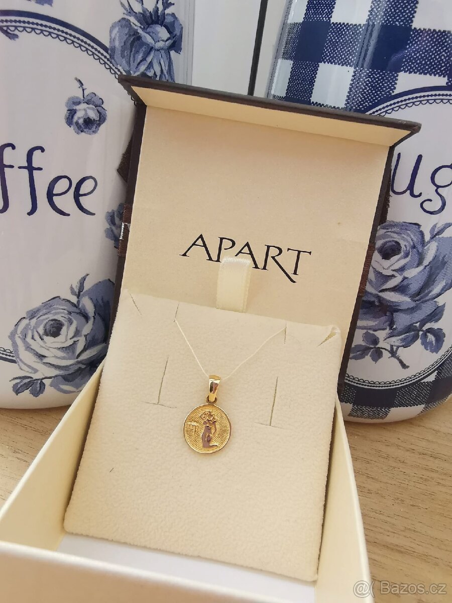 Apart zlatý přívěsek na řetízek Panna zlato nové - 7
