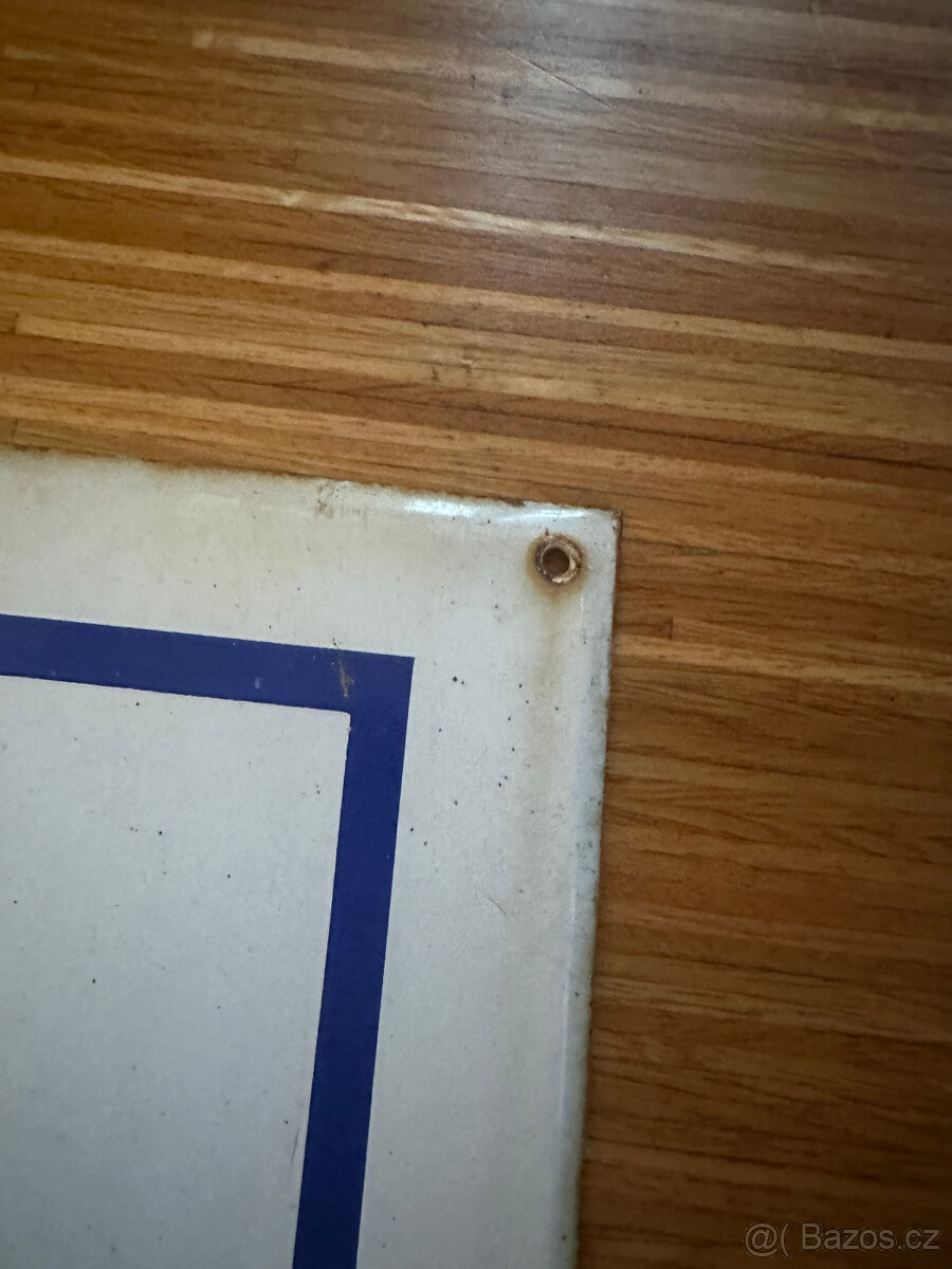 RETRO smaltovaná cedule OBECNÍ KNIHOVNA - 80x40 cm - 7