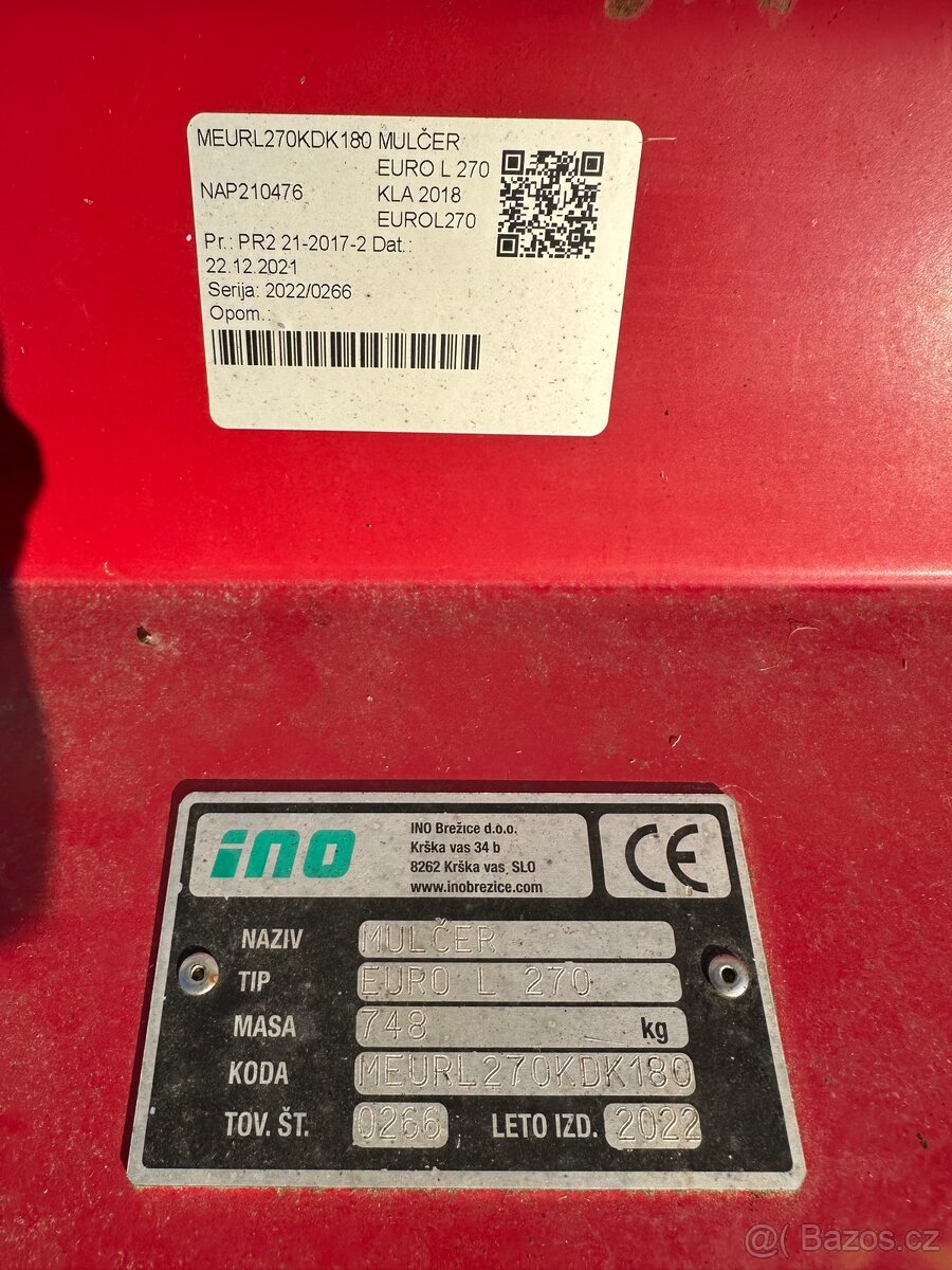 Zátěžový mulčovač EURO L 270 - 7