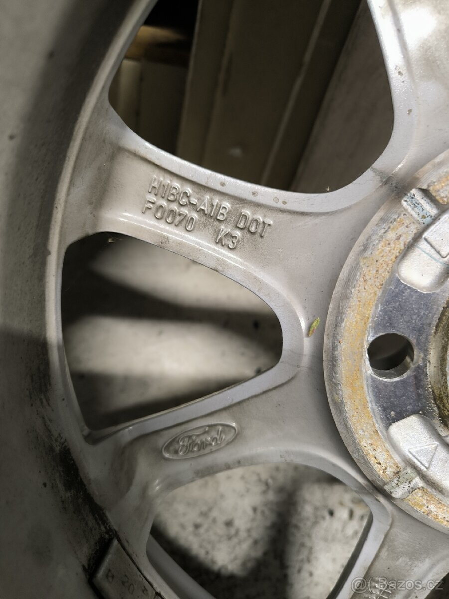 Alu kola FORD Fiesta 4x108 r15 Originál,zim.pneu94%+TPMS - 7