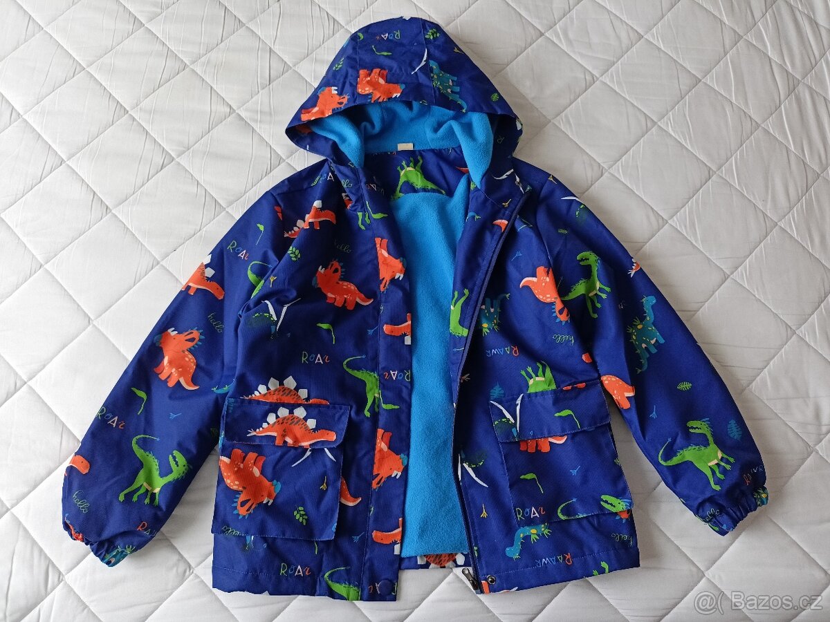 Dětská nepromokavá DINO bunda, vel.128/134 - 7