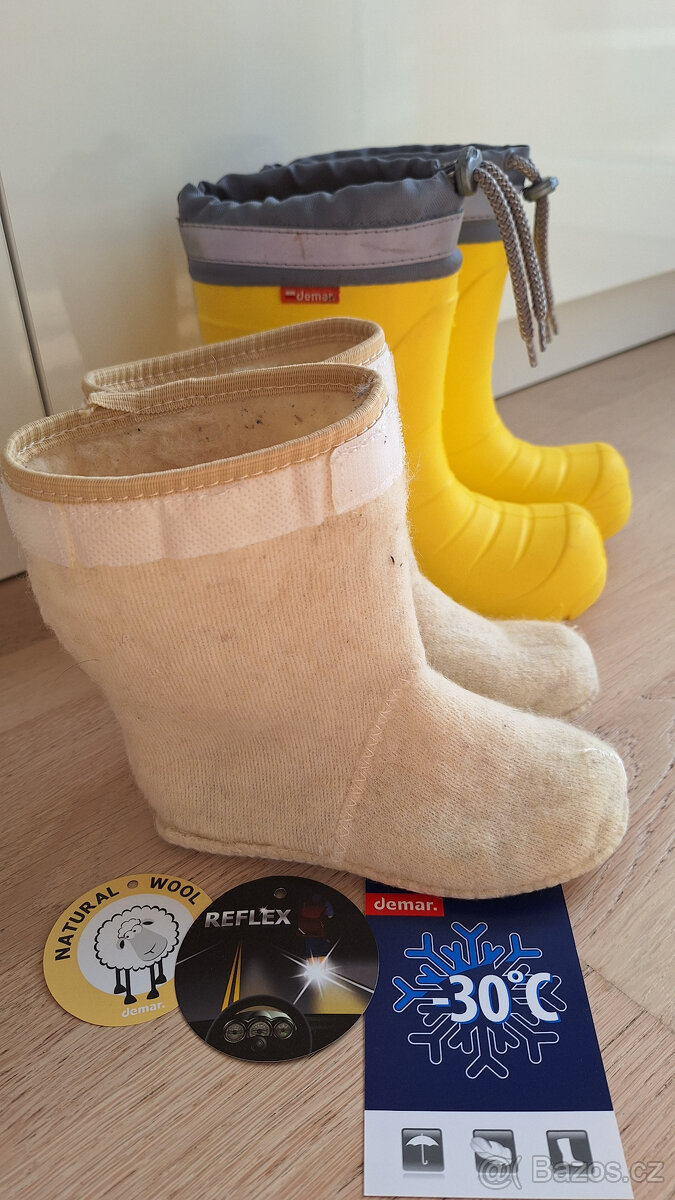Demar dětské zateplené holínky MAMMUT vel.26/27 - 7