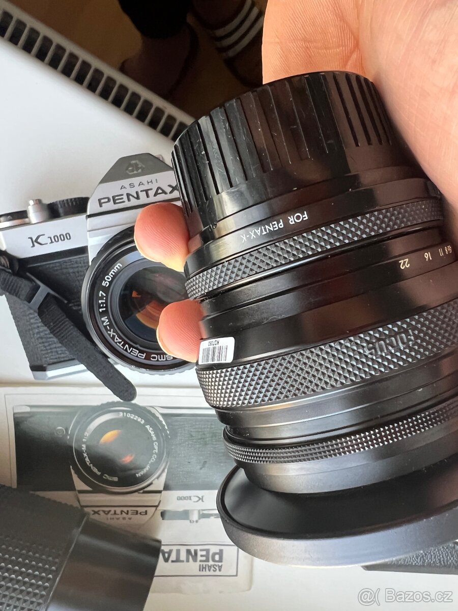 Pentax K1000 - zajímavý set - 7