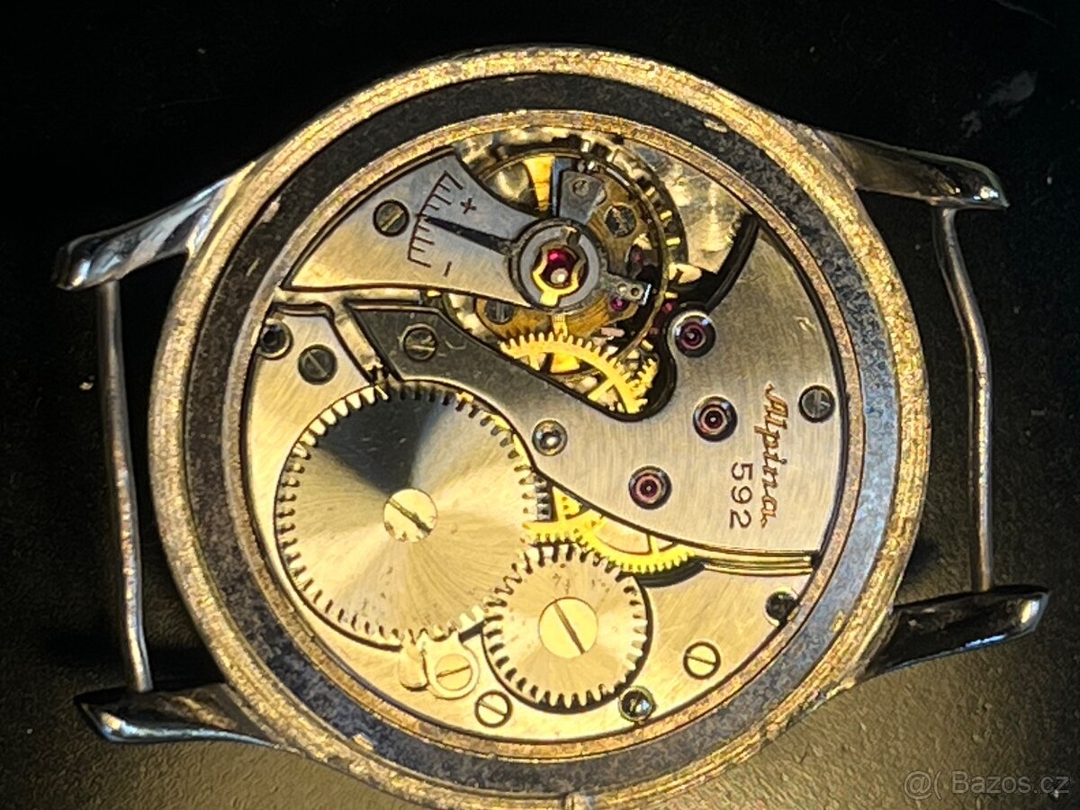 Vojenske hodinky Alpina / top cerny ciselnik 🤩 - 7