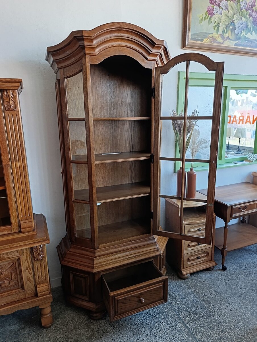 Rustikální vitrína, masív, Nábytek s příběhem - 7