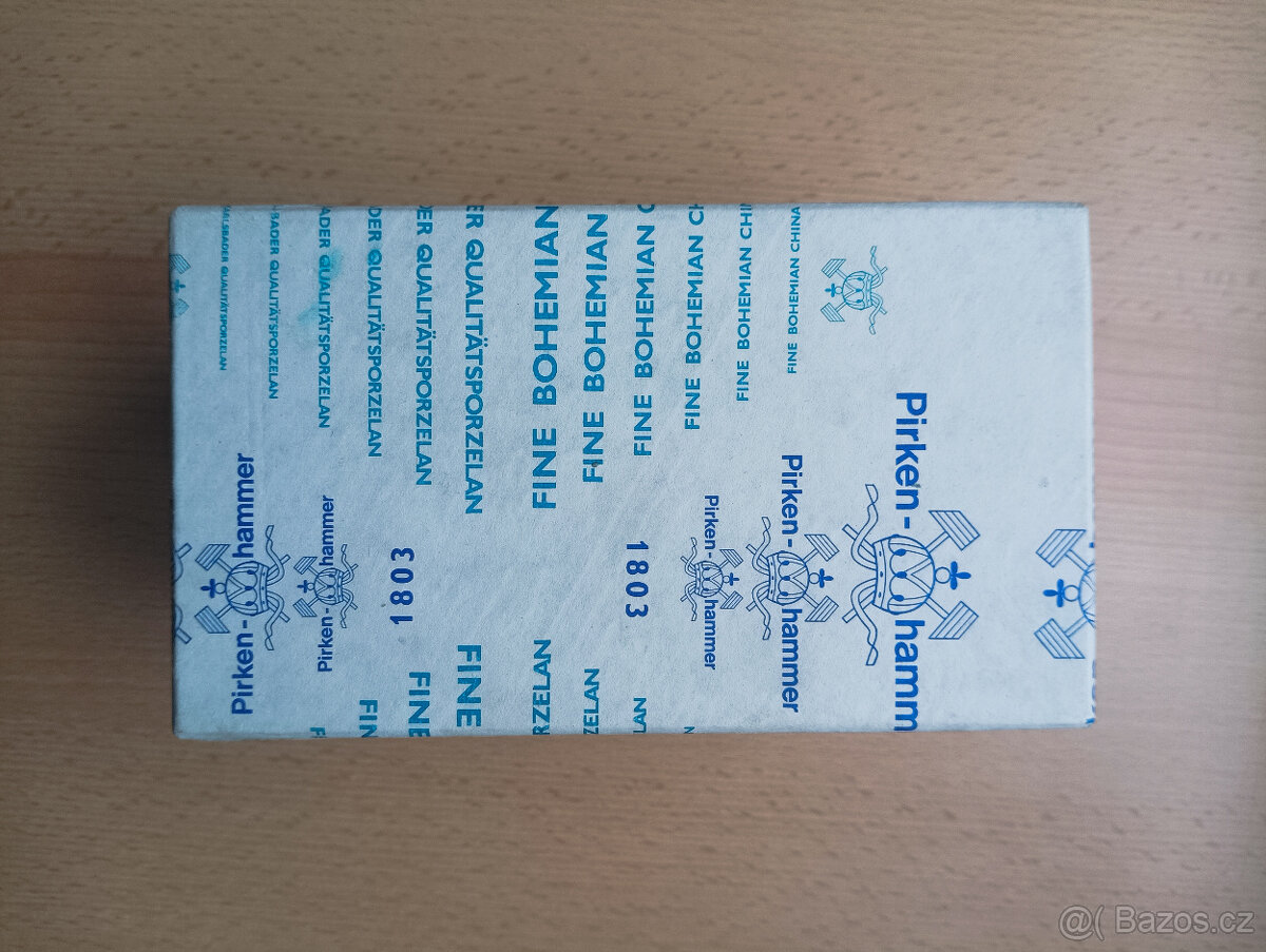 Krásná pozlacená porcelánová váza Pirken-Hammer zal.1803 - 7