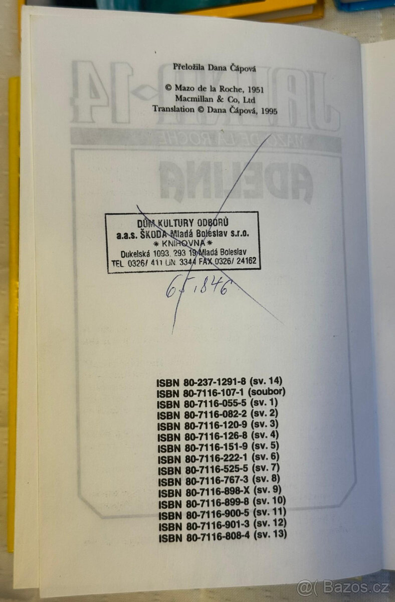 Mazo De la Roche: Jalna, sada, 16 x, série, POŠTA ZDARMA - 7