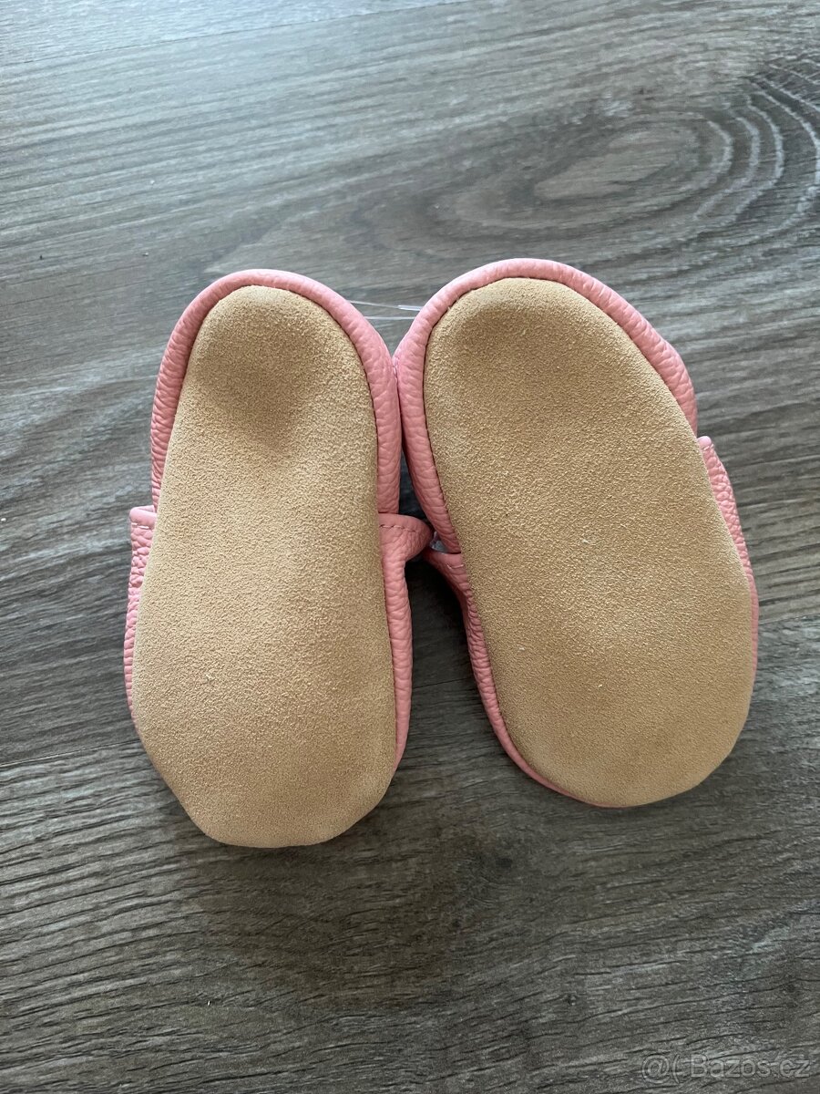 Nové Dětské kožené capáčky / boty pro miminko nazouvací - 7