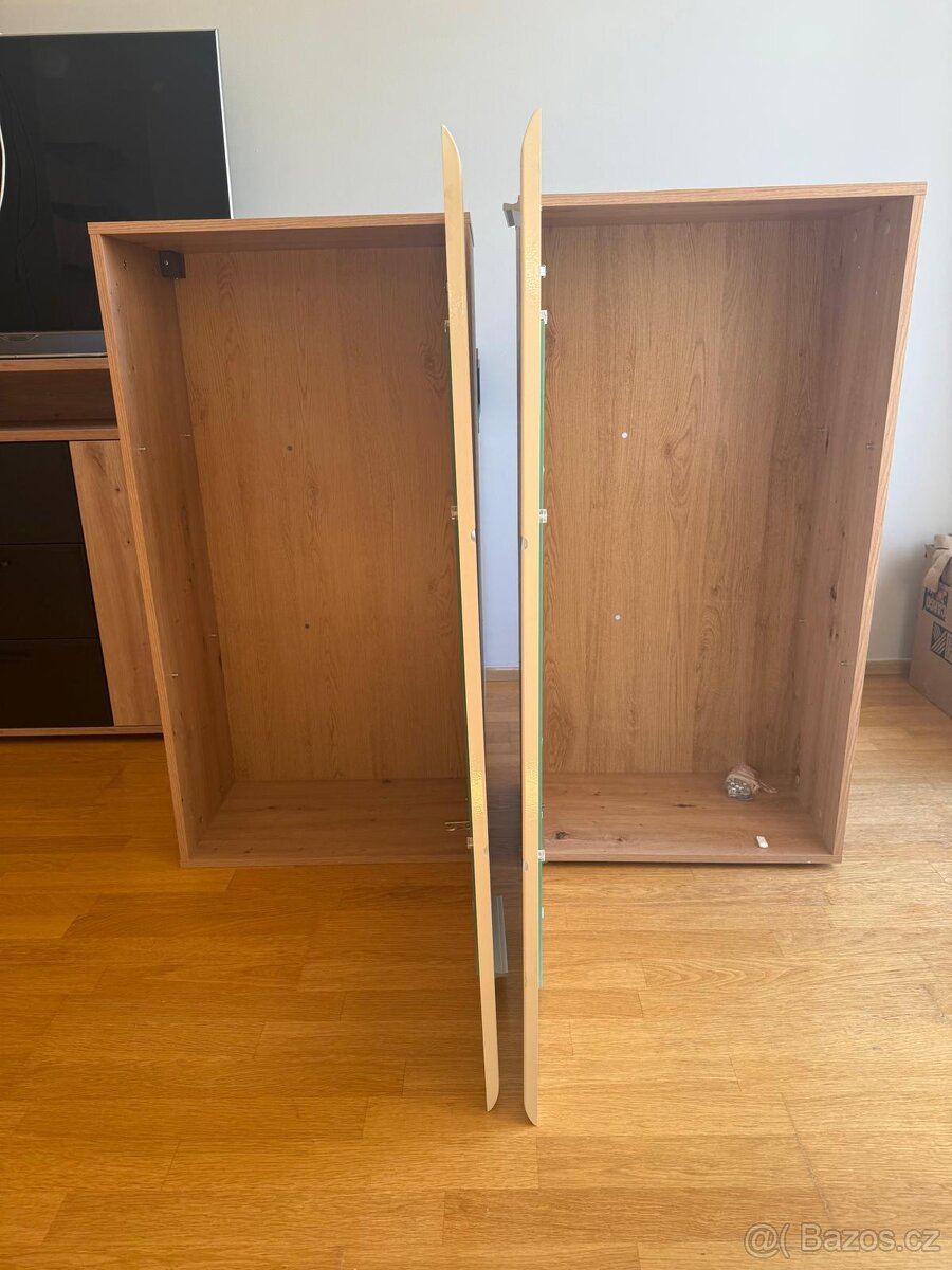 Obývací stěna Owinko, dub artisan/bílý lesk - 7