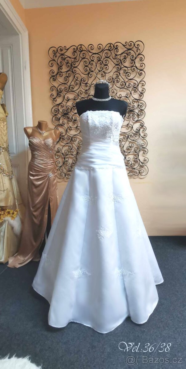 SVATEBNÍ ŠATY 💃TANEČNÍ🎀POLONÉZA🎀VÝPRODEJ - - 7