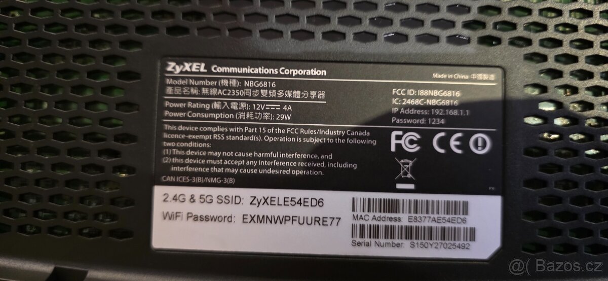 Wifi router Zyxel ARMOR Z1 AC2350 - 7
