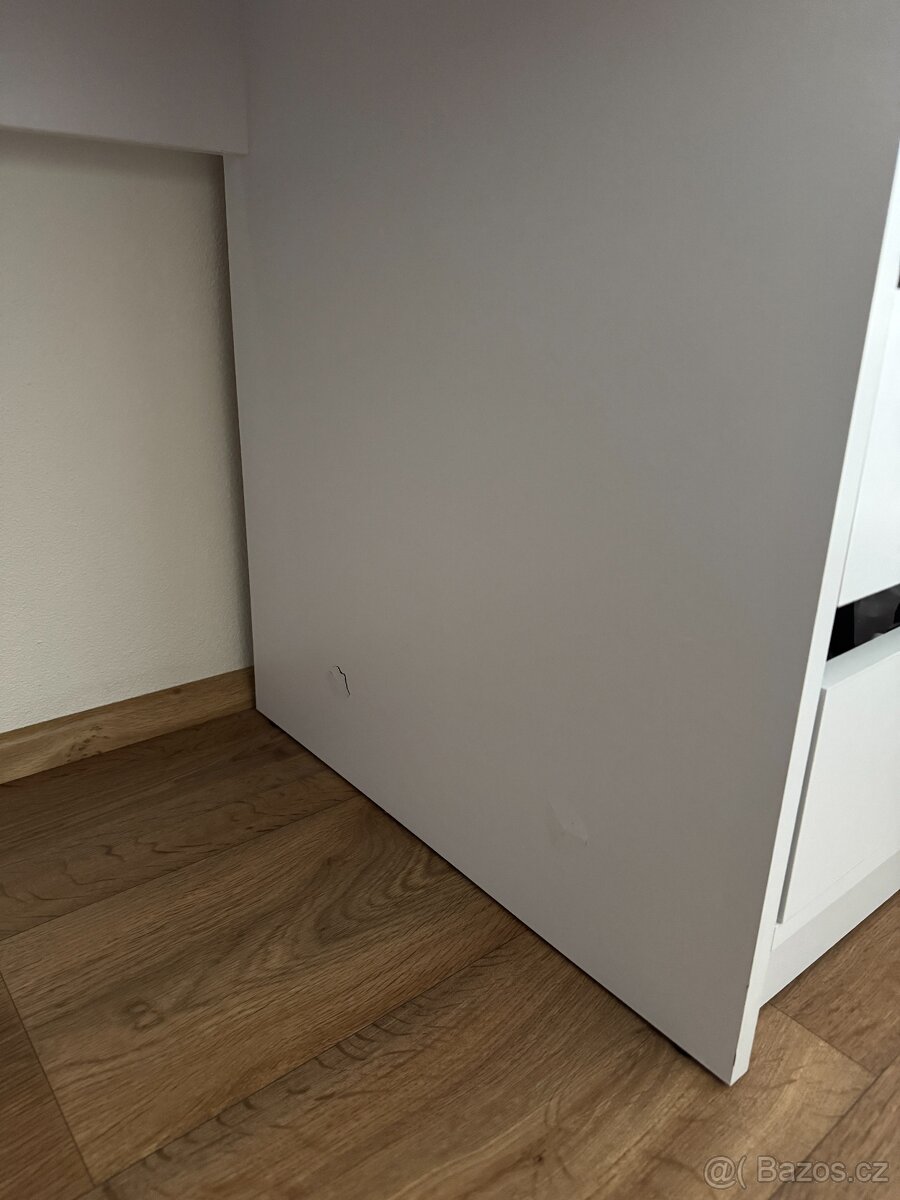 Make-up/psací stůl 110cm bílý vč. židle (bílá) - 7