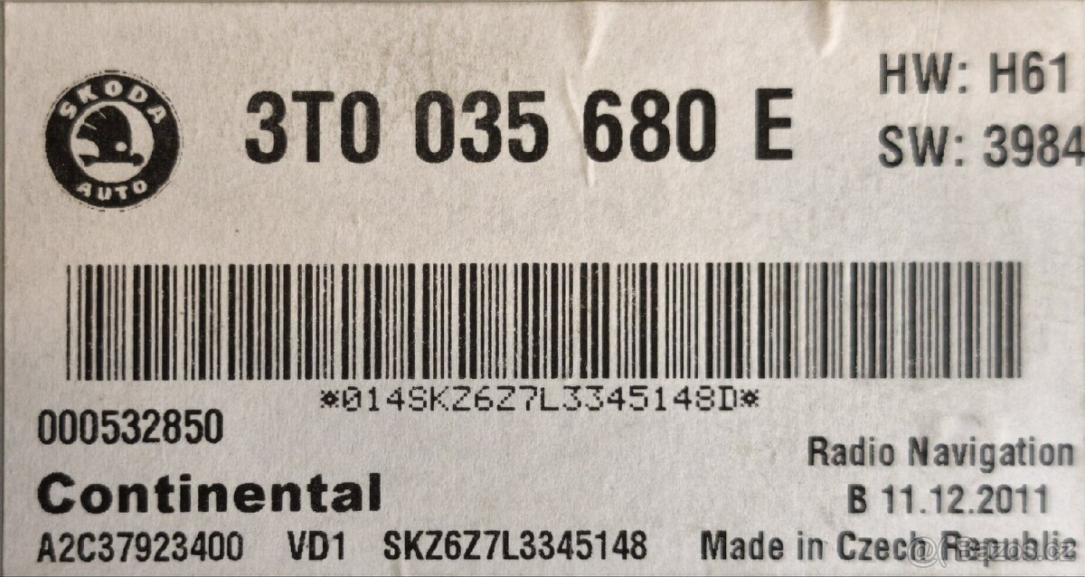 Columbus RNS510 3T0035680E LED aktualizované - 7