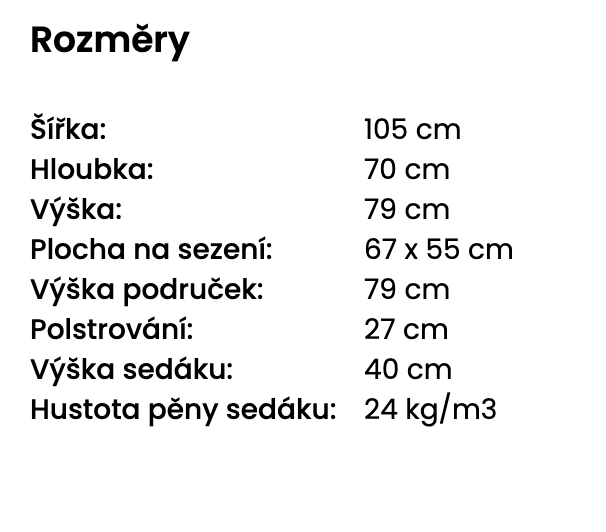 Křeslo LOEN, světle béžová látka - 7