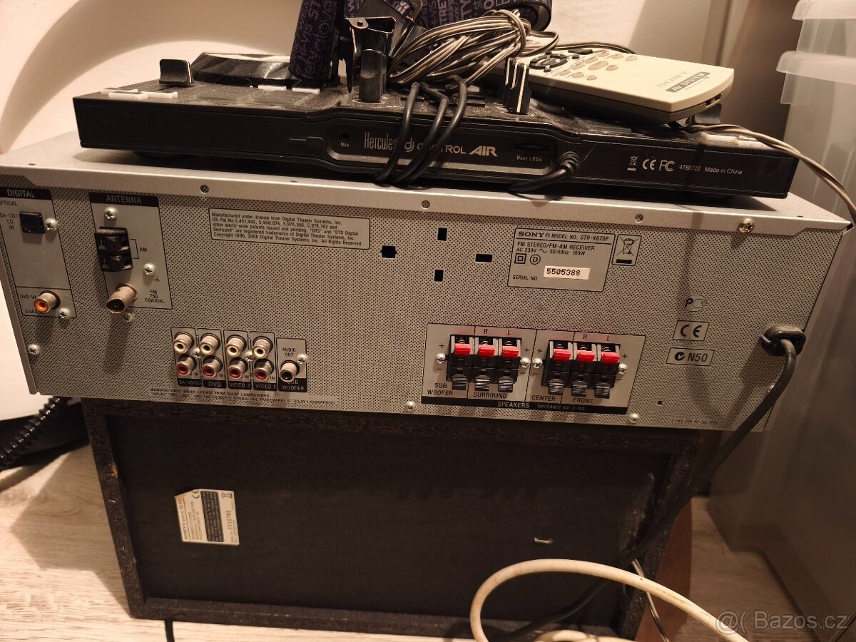 Receiver + subwoofer + DJControl - 7