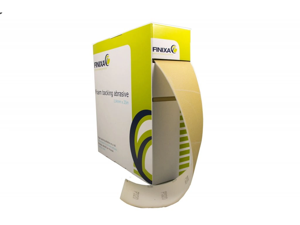 Finixa - Brusný papír na roli 114 mm x 25 m, měkká podložka - 7