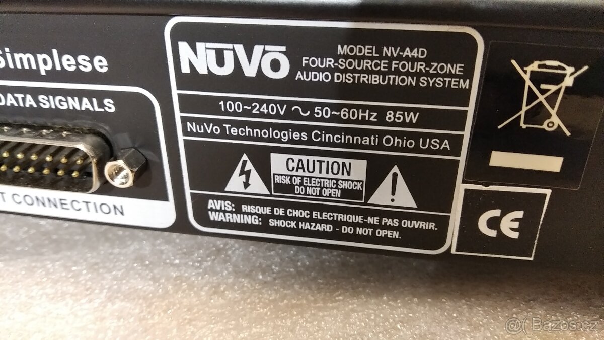 Vícezónový audio systém NuVo NV-A4D - 7