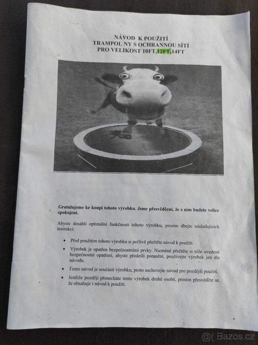 Trampolína 3,66 m - 7