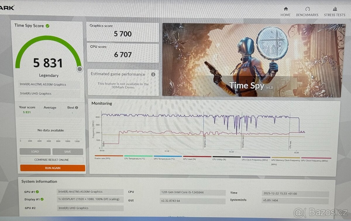 Lenovo LOQ 15IAX9I 15,6" FHD 144Hz 24G 512G Arc A530M DPH - 7