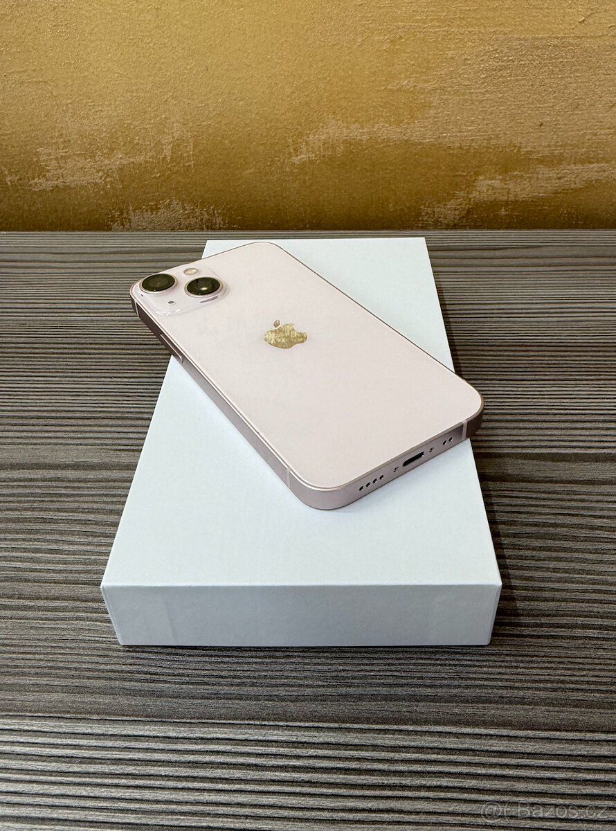 Apple iPhone 13 mini 128GB růžový, baterie 100% - 7