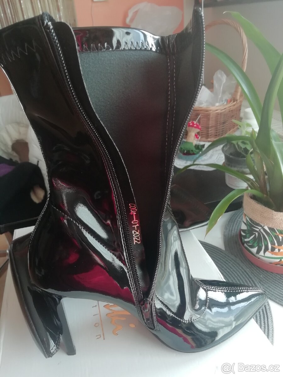 Kožené elegantní znač.lakovky R. Polanski, 39(pův. krabice) - 7