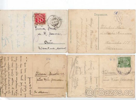 Staré kolorované pohlednice Beroun, Sv. Jan p.S., 100 let - 7