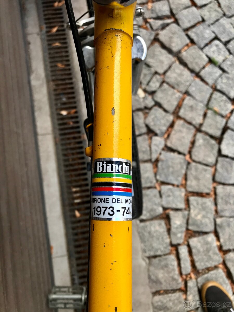 Vintage Bianchi žluťák _ 70. léta - SLEVA - 7