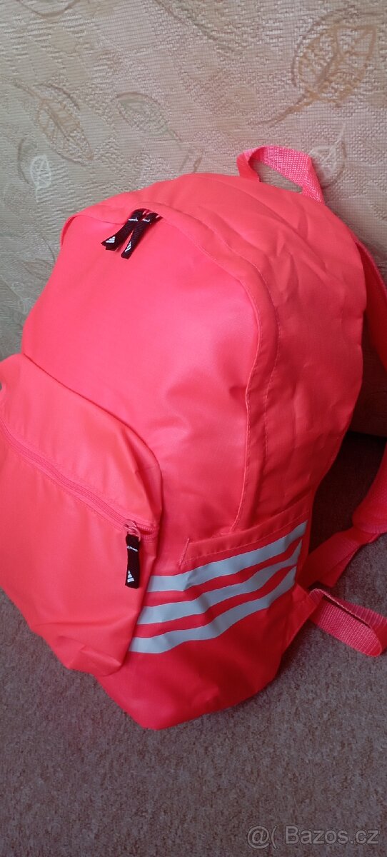 Nový neon růžový batoh zn."ADIDAS" - 7