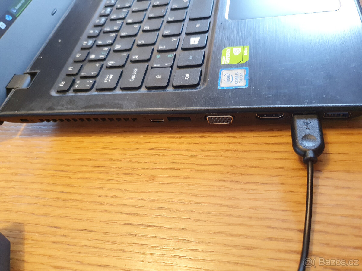 Prodám použitý notebook Acer Aspire E 15 Core i5 RAM 16GB - 7