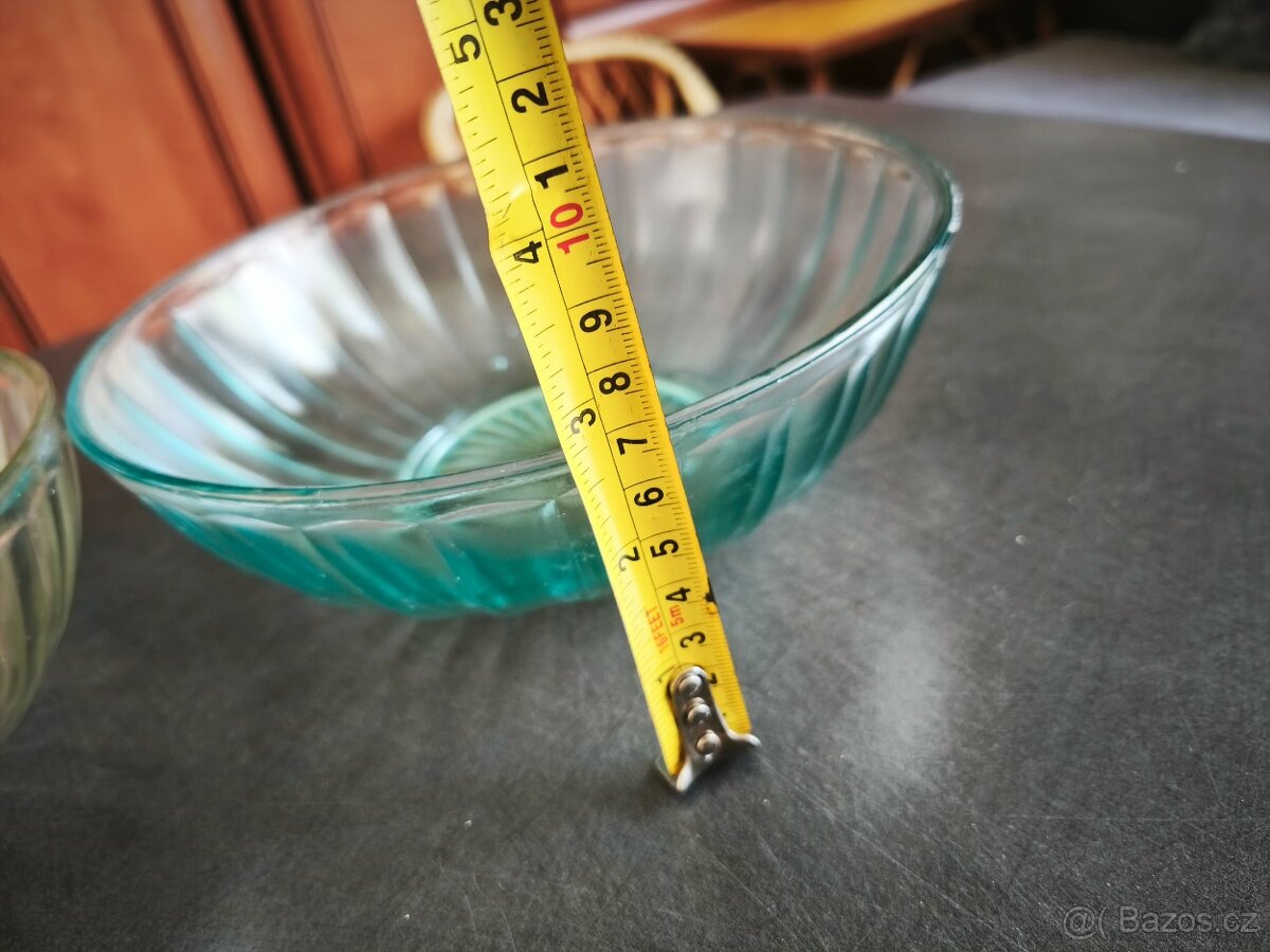 Dvě staré skleněné misky. - 7