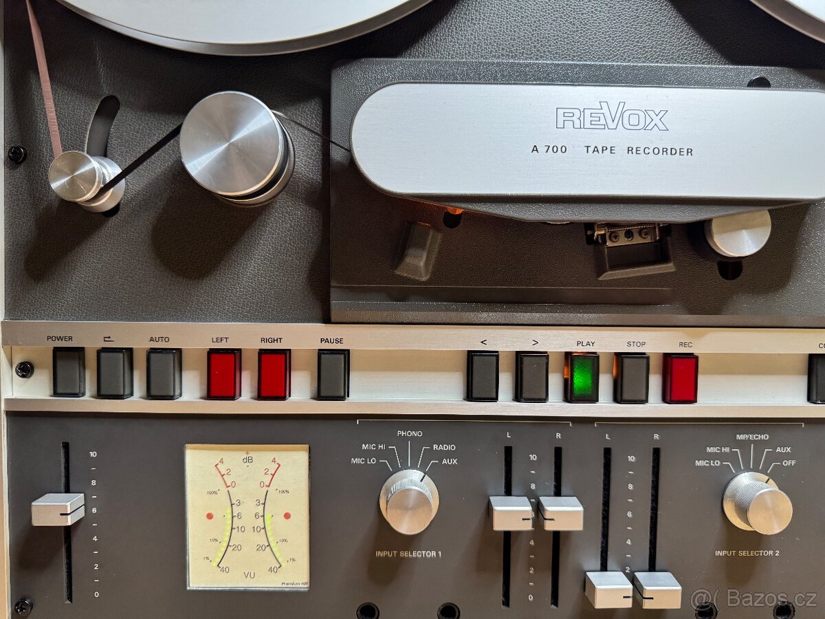REVOX A700 - 2 TRACK 9,5, 19, 38 cm/s NAB - po renovaci - 7