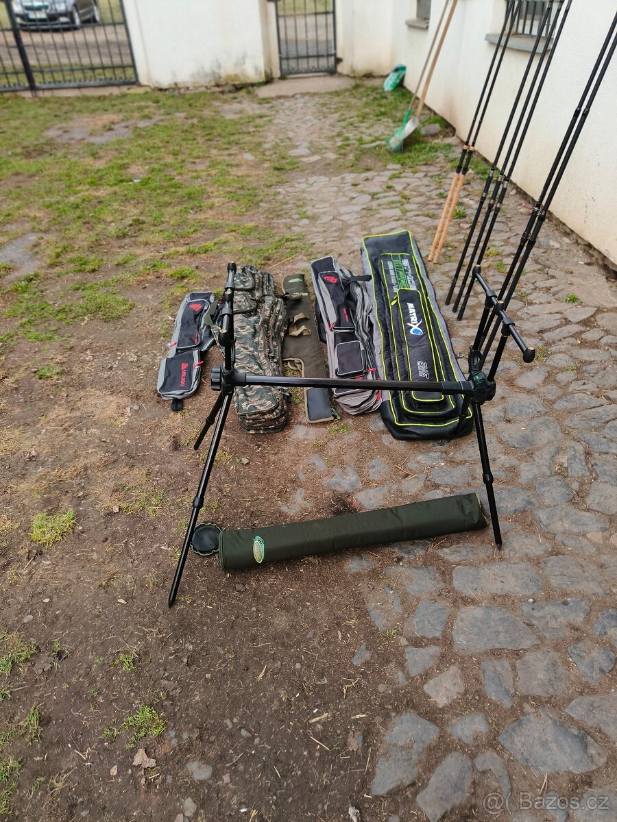 Prodám pruty Fox,Soník + navijaky - 7