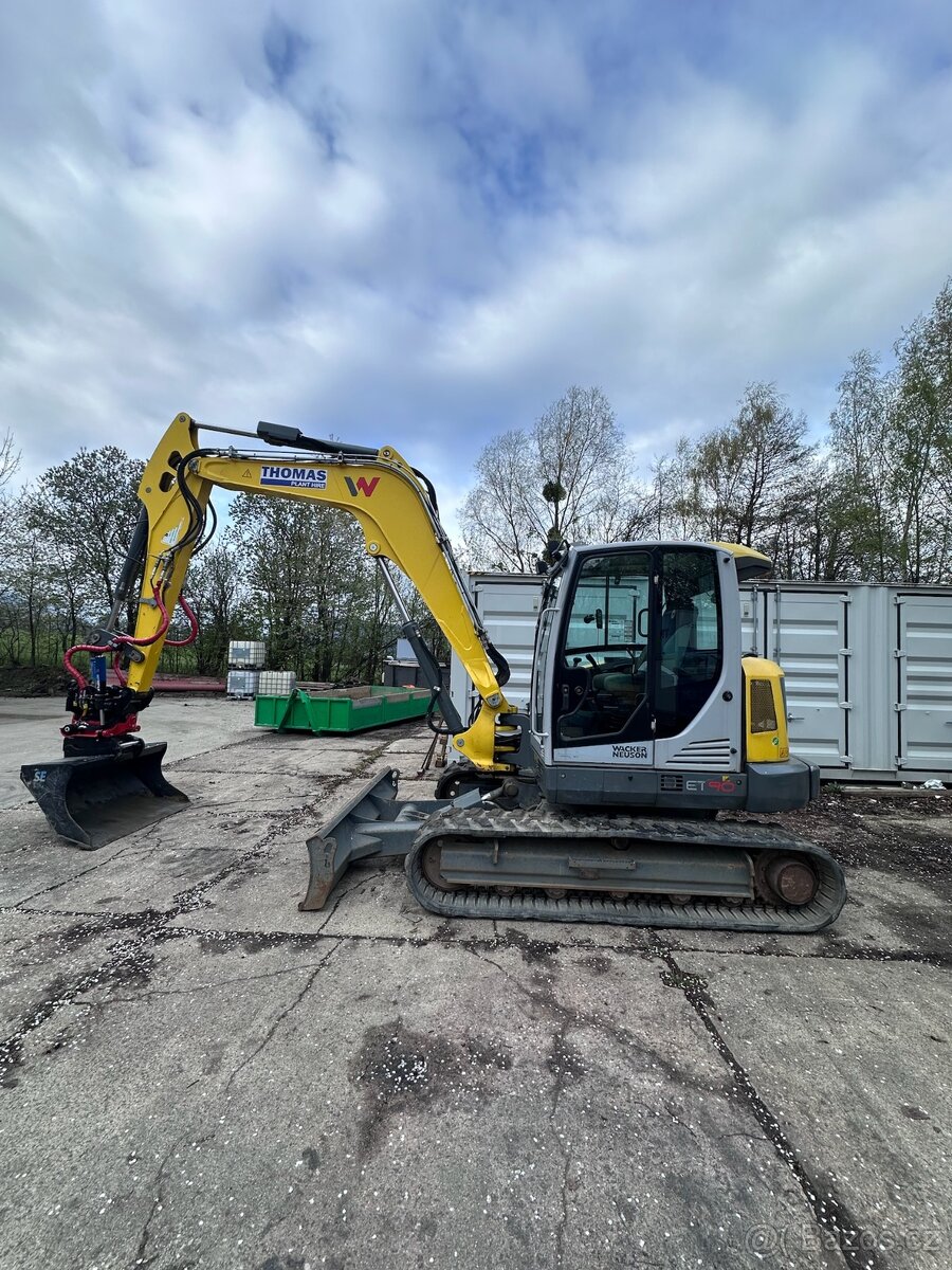 Bagr Wacker Neuson ET90 + NOVÝ Rototilt RC3 + 2050 mth - 7