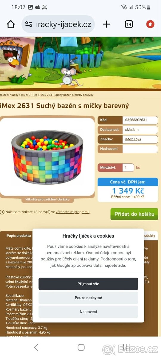 Dětský suchý bazén s míčky - 7