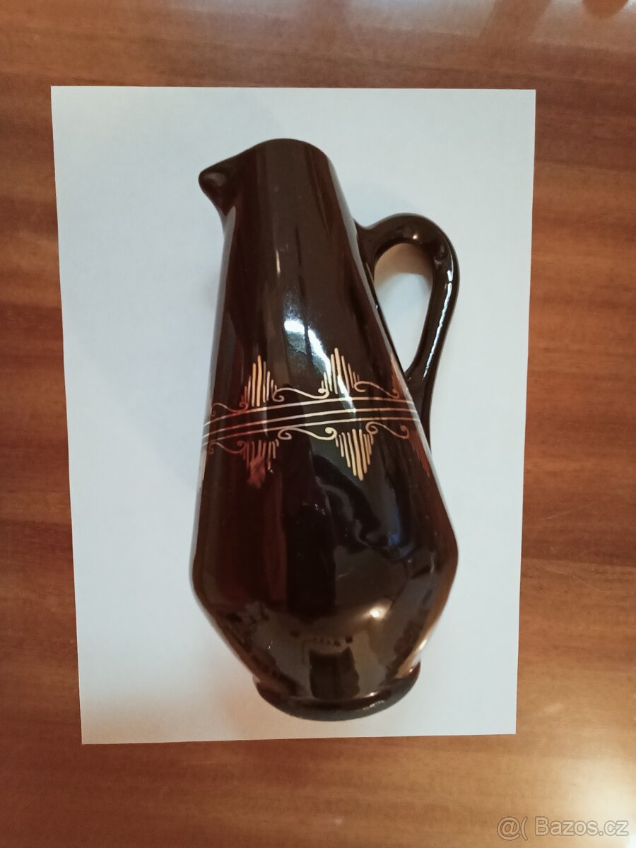 černé štamprle se zlatým vzorem - 7