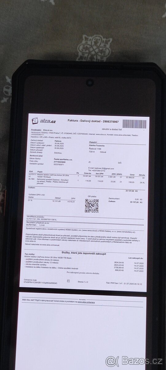 Vyměním ulefone Armor 28 ultra 16gb,1TB - 7