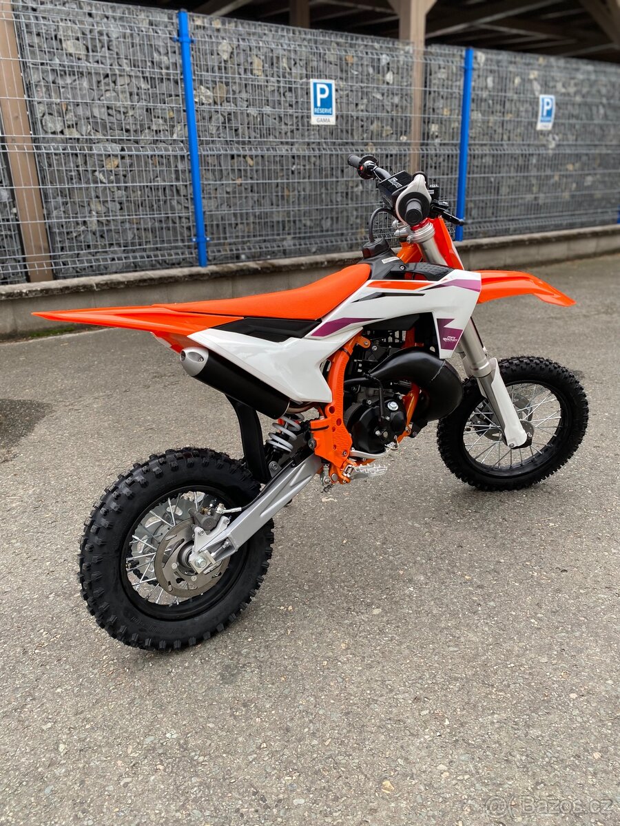 Dětský pitbike 50ccm 12/10 oranžová - 7