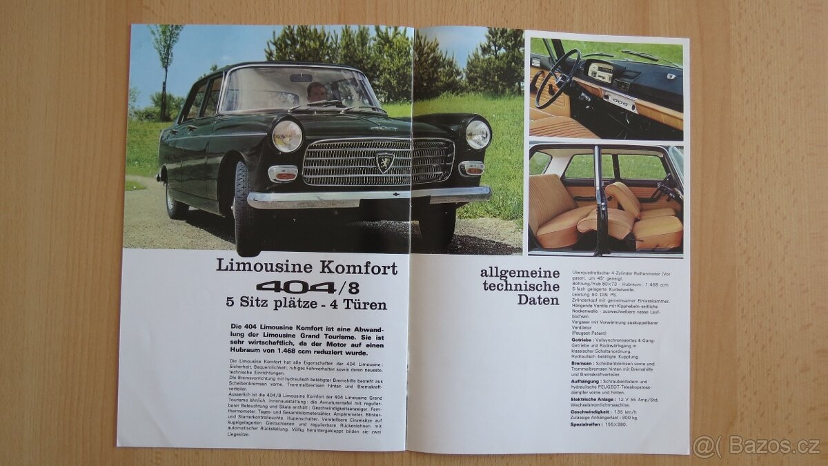 Prospekty Peugeot a Simca 50.-90. léta. - 7