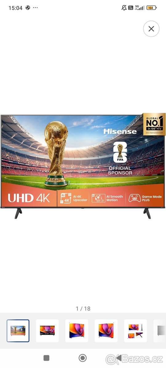 TV Hisense 75A6Q - 7