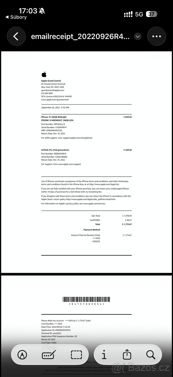 Iphone 14 128GB Black - 7