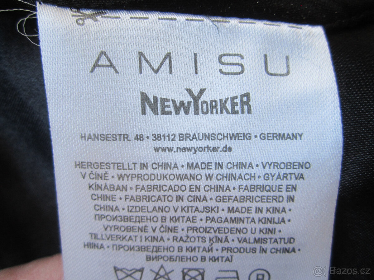 Černo bílý kabát zn. Amisu, S/M, výborný stav, vlna - 7