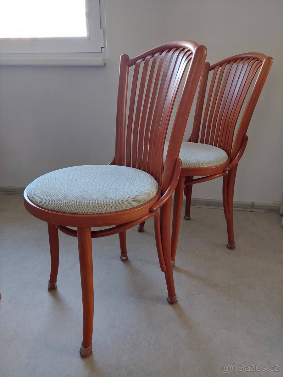 4ks židle TON ve skvělém stavu - 7