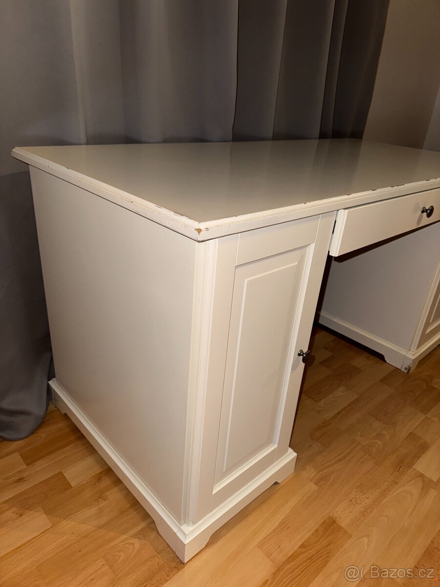 IKEA Psací stůl bílý 146 x 66 cm - 7