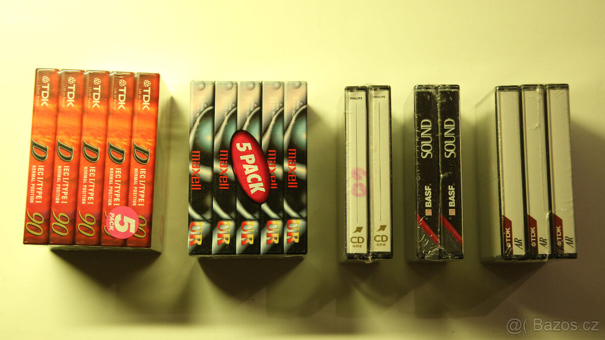 Audiokazety značek TDK, Basf, Philips, Sony, Raks - 7
