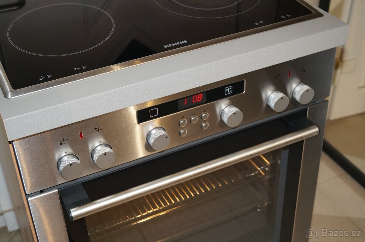 Siemens nerezový vestavný sporák HE23U532, lyžiny - 7