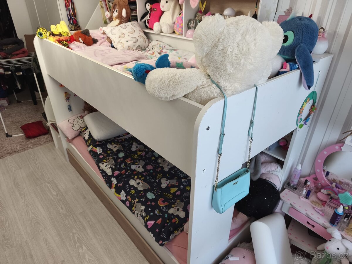 Patrová postel pro tři děti se šuplíkem Bibliobed - 7