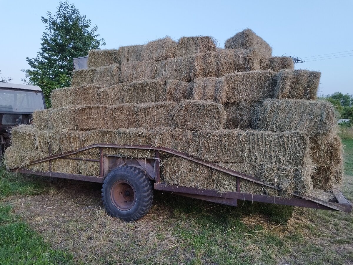 Prodám malé hranaté balíky lučního sena - 7